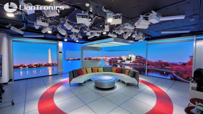 Обновленные светодиодные видеостены LianTronics с мелким шагом NBC Washington Studios